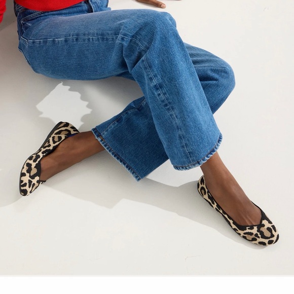 Rothy’s Leopard Cat Print Women's Flats 7.5 - Picture 2 of 5